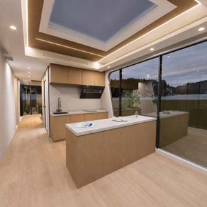 Cocina y living